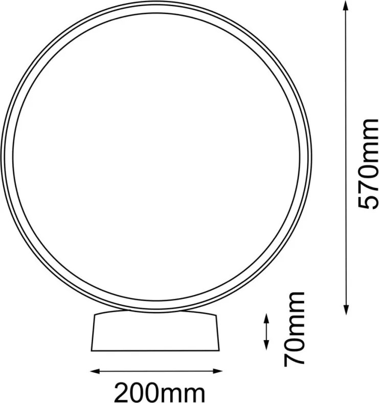 AMPLEX 9913 ABIRA Modern Kültéri Állólámpa Antracit LED IP44