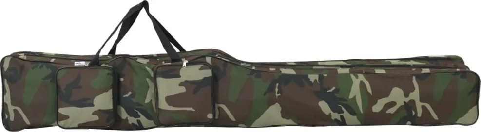 vidaXL zöld terepszínű oxford szövet horgászbottáska 160 cm