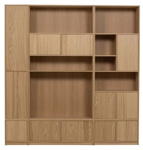 Natúr színű moduláris TV-állvány tölgyfa dekorral 77x44 cm Modulair – vtwonen