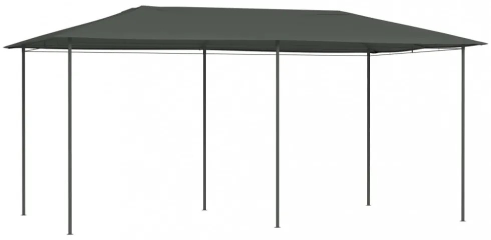antracitszürke pavilon 2,98 x 5,3 x 2,59 m 160 g/m²