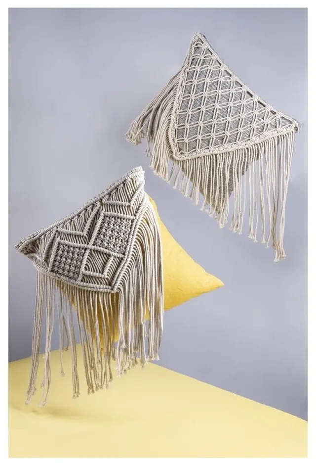 Textil díszpárna 45x45 cm Macrame – VDE Tivoli 1996