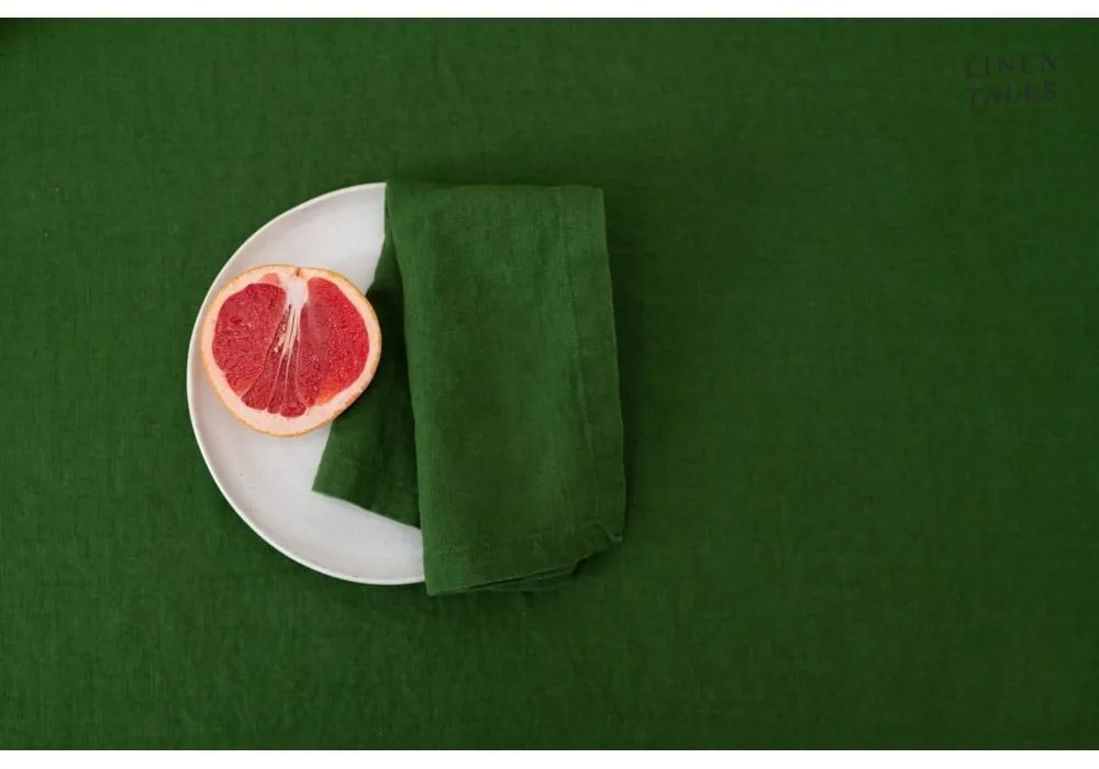 Len tányéralátét 35x45 cm True Green – Linen Tales