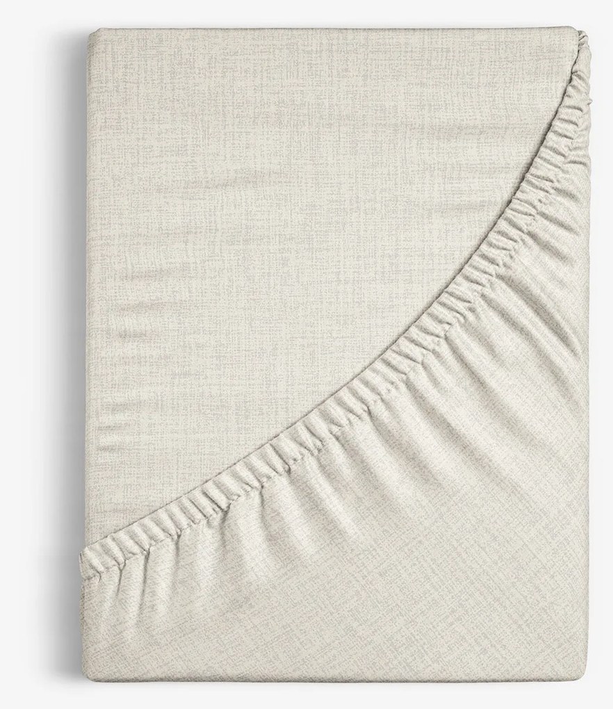 Goldea pamut gumis lepedő - világos vászonszövésű 80 x 200 cm