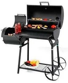 HECHT SENTINEL-MINOR Faszenes kerti grill, smoker, két tűztér