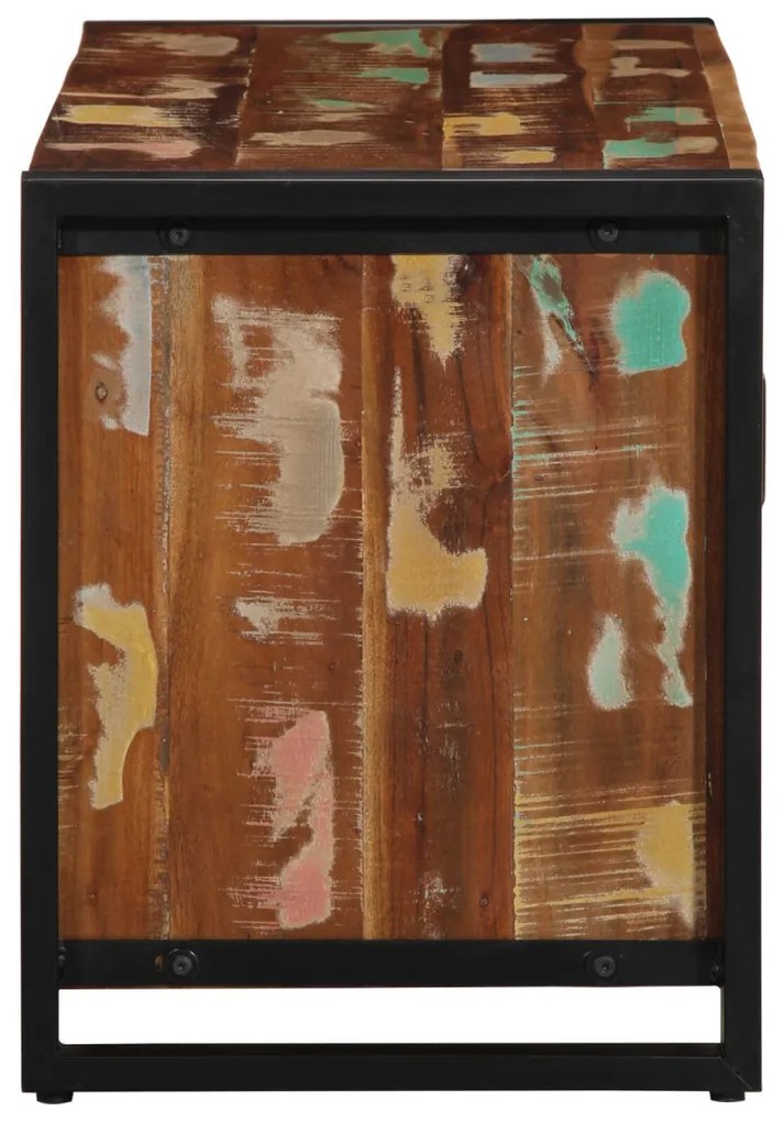 Cipőpad Többszínű 100x40x50 cm Tömör újrahasznosított fa