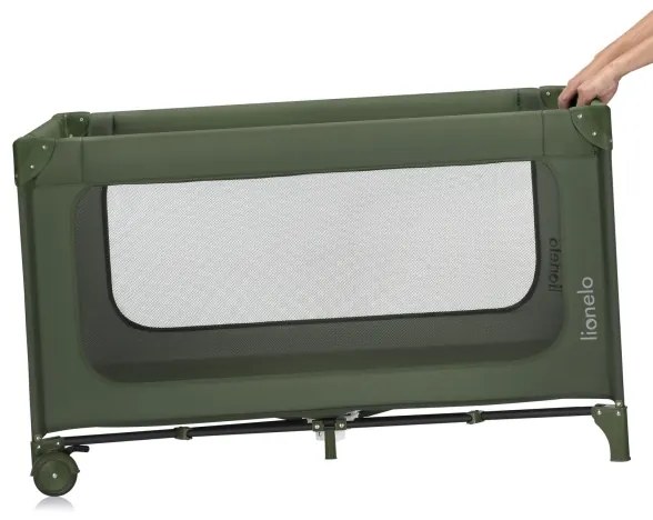Lionelo - JASMIN EASY FOLD utazóágy, olíva zöld
