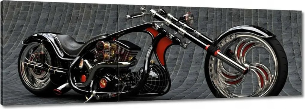Vászonkép 60x20 Chopper Motorkerékpár Motor