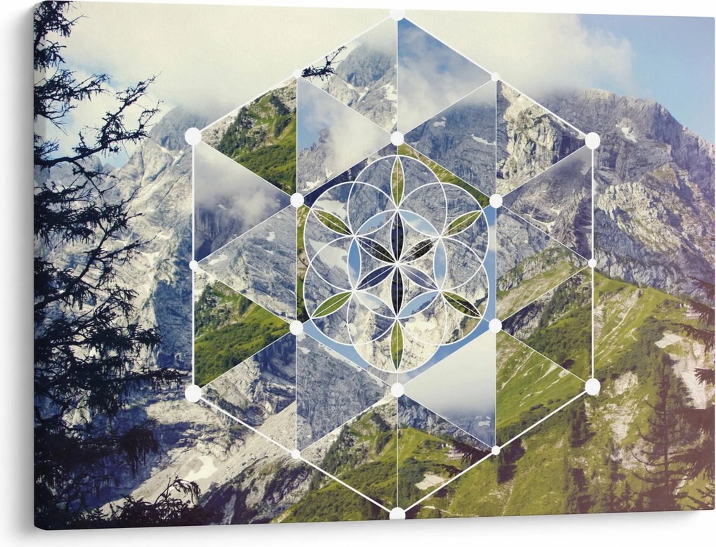 Kép - Geometriai ábra (70x50 cm)