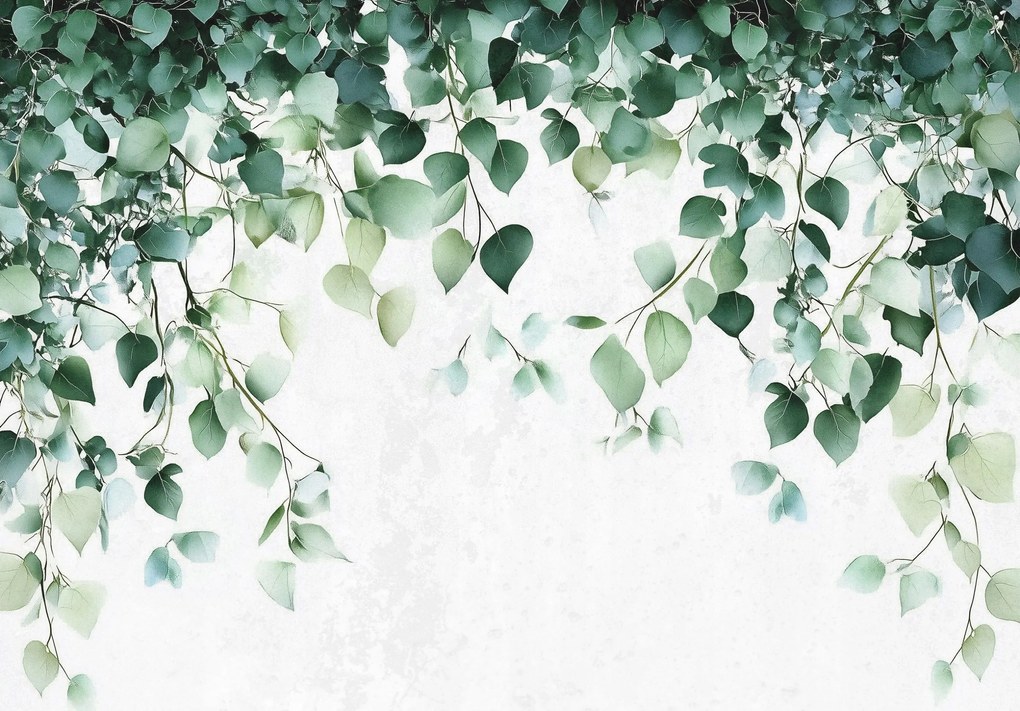 Fotótapéta Levelek A Flizelinen A Hálószoba Nappalijába fotótapéta a falra