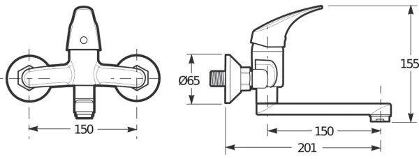 JIKA H3111N70042201 - TALAS mosdócsap 15,5 cm, fényes króm