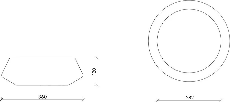 Kerámia dekoratív tál ø 36 cm Tuga – noo.ma