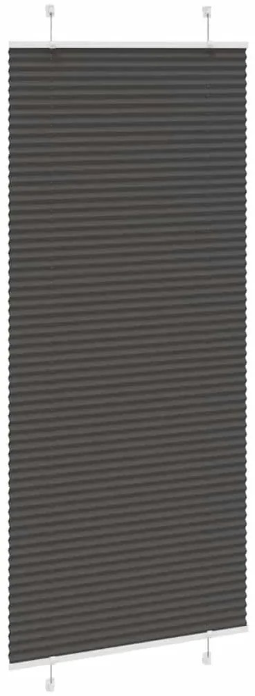 pliszírozott redőny fekete 100x200 cm szövetszélesség 99,4 cm