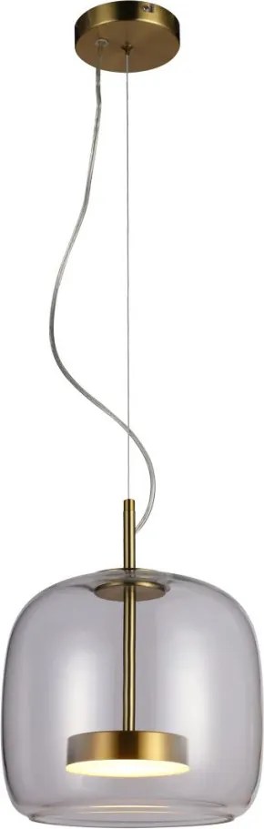ITALUX PND-17760A-BRSSCL CASTE Modern Függesztett Lámpa Átlátszó, Arany LED IP20