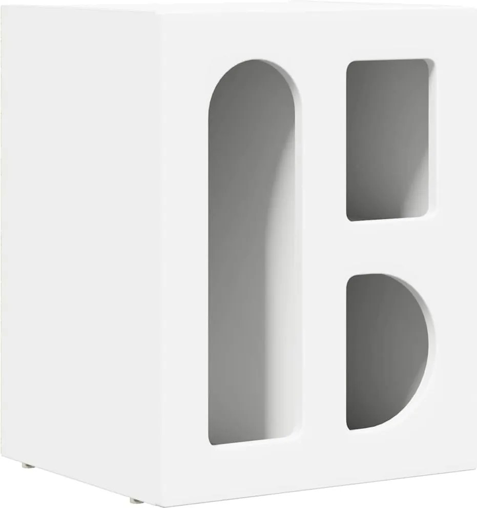 vidaXL Éjjeli asztal Fehér 40 x 35 x 50 cm Faanyag