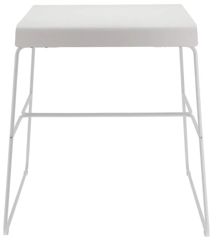Fehér fém étkezőasztal 58x75 cm A-Café – Zone