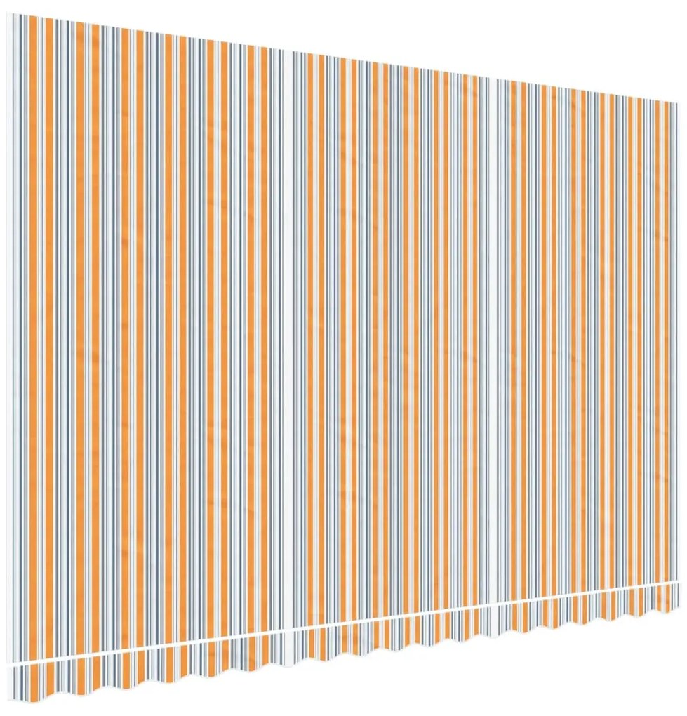 Többszínű csíkos pótszövet napellenzőhöz 4,5 x 3 m