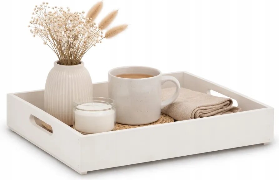 Fa Tálaló Tálca Pincér Tálca Reggeliző Doboz 40x30