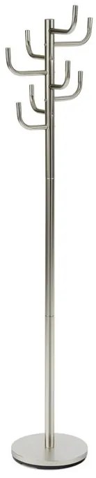 Fém állófogas szálcsiszolt nikkel színben, 175 cm magas 80609-07