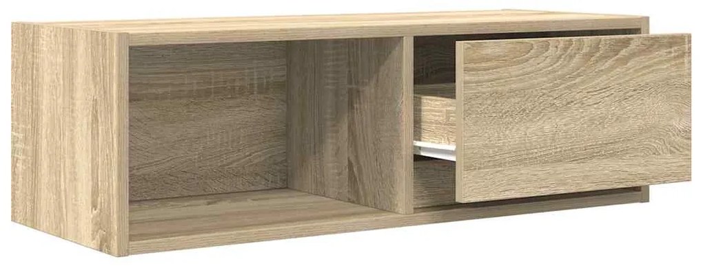 sonoma tölgy színű szerelt fa fali TV-szekrény 80x31x25,5 cm