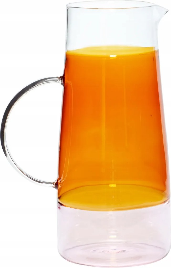 Hübsch Kioszk Üveg vizes kancsó 1,3 l Borostyán