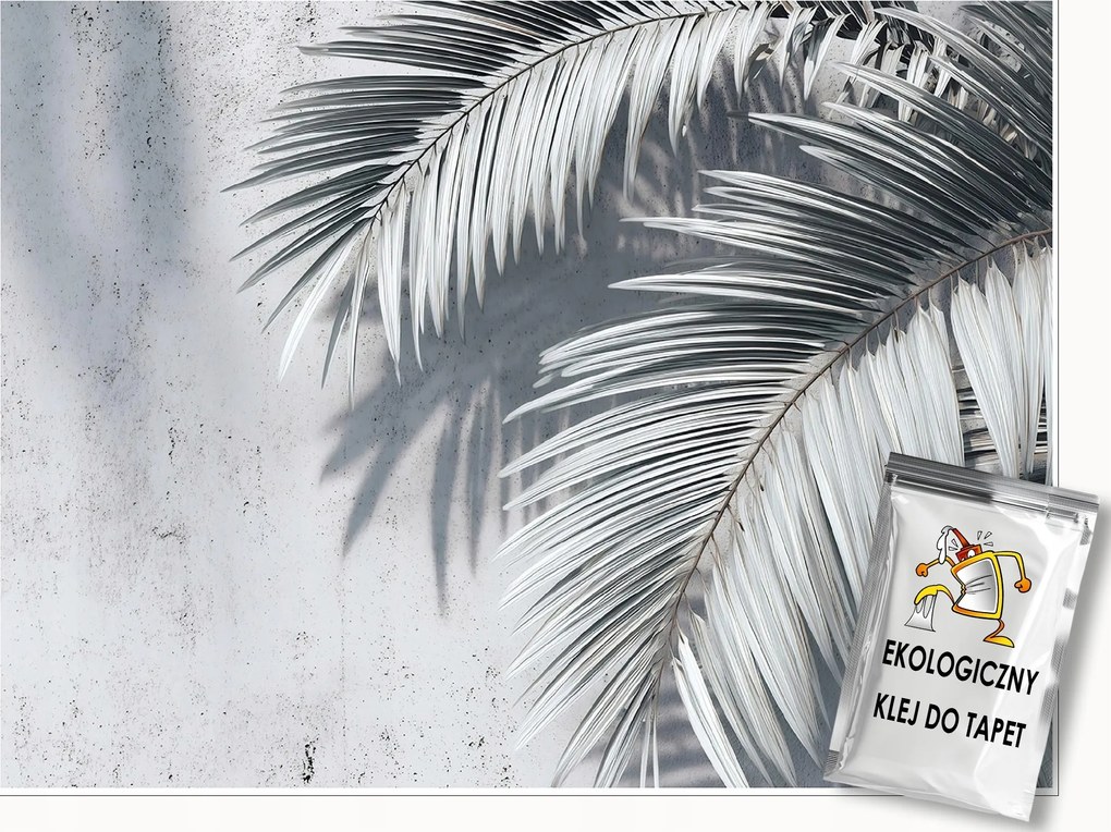 Fotótapéta Pálmalevelek Beton Hálószoba Nappali Tapéta Flizelina 300x210