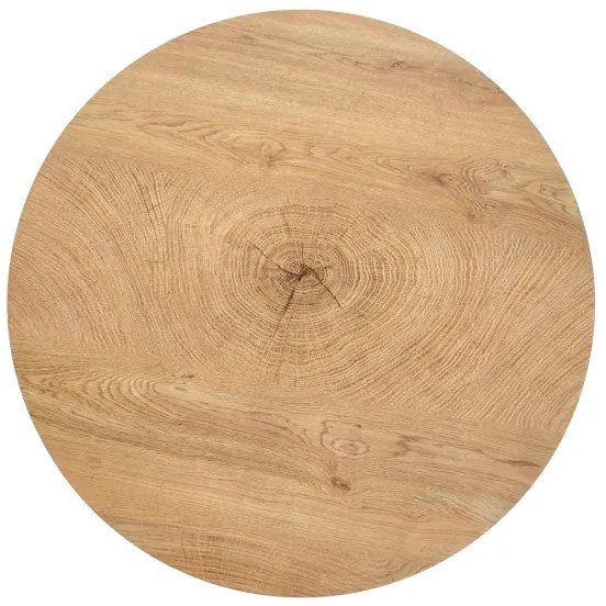 Dohányzóasztal BROOKLYN 37x80 cm natúr tölgy/fekete