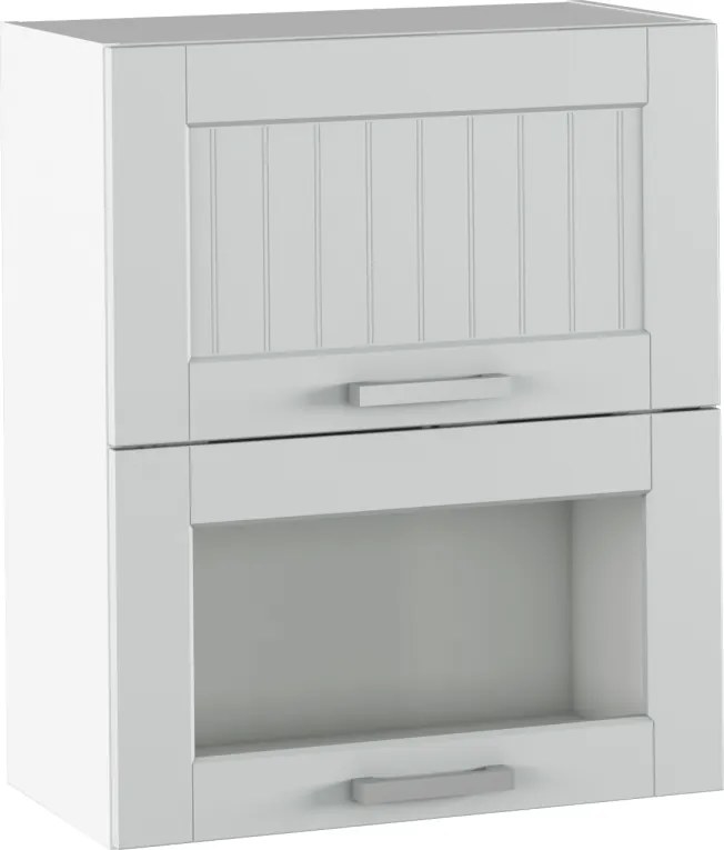 Felső szekrény, világosszürke/fehér, JULIA TYP 8