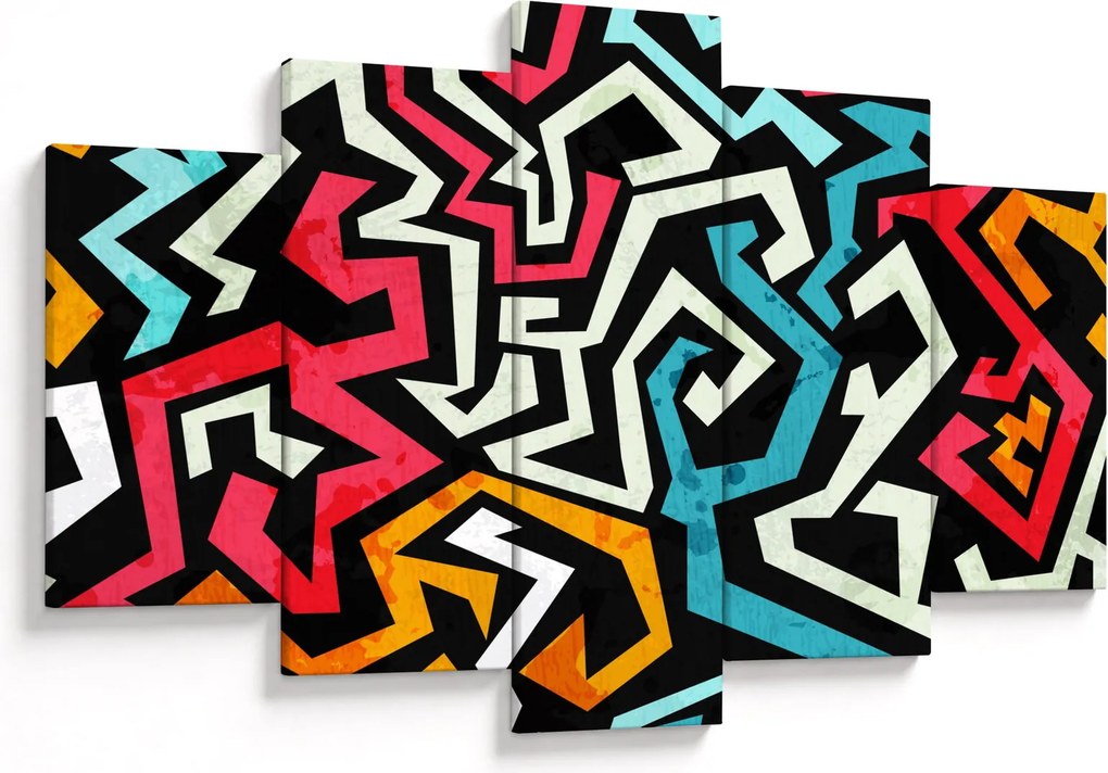 Grafikus absztrakciós kép (150x105 cm)
