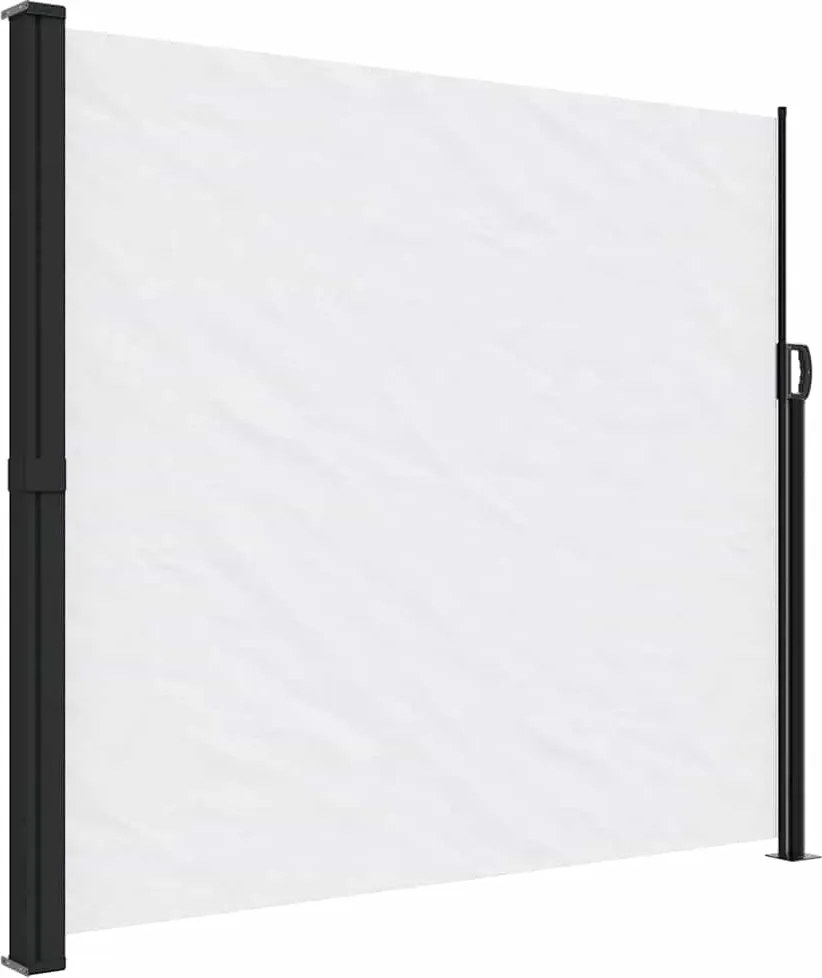 vidaXL fehér behúzható oldalsó napellenző 180 x 600 cm