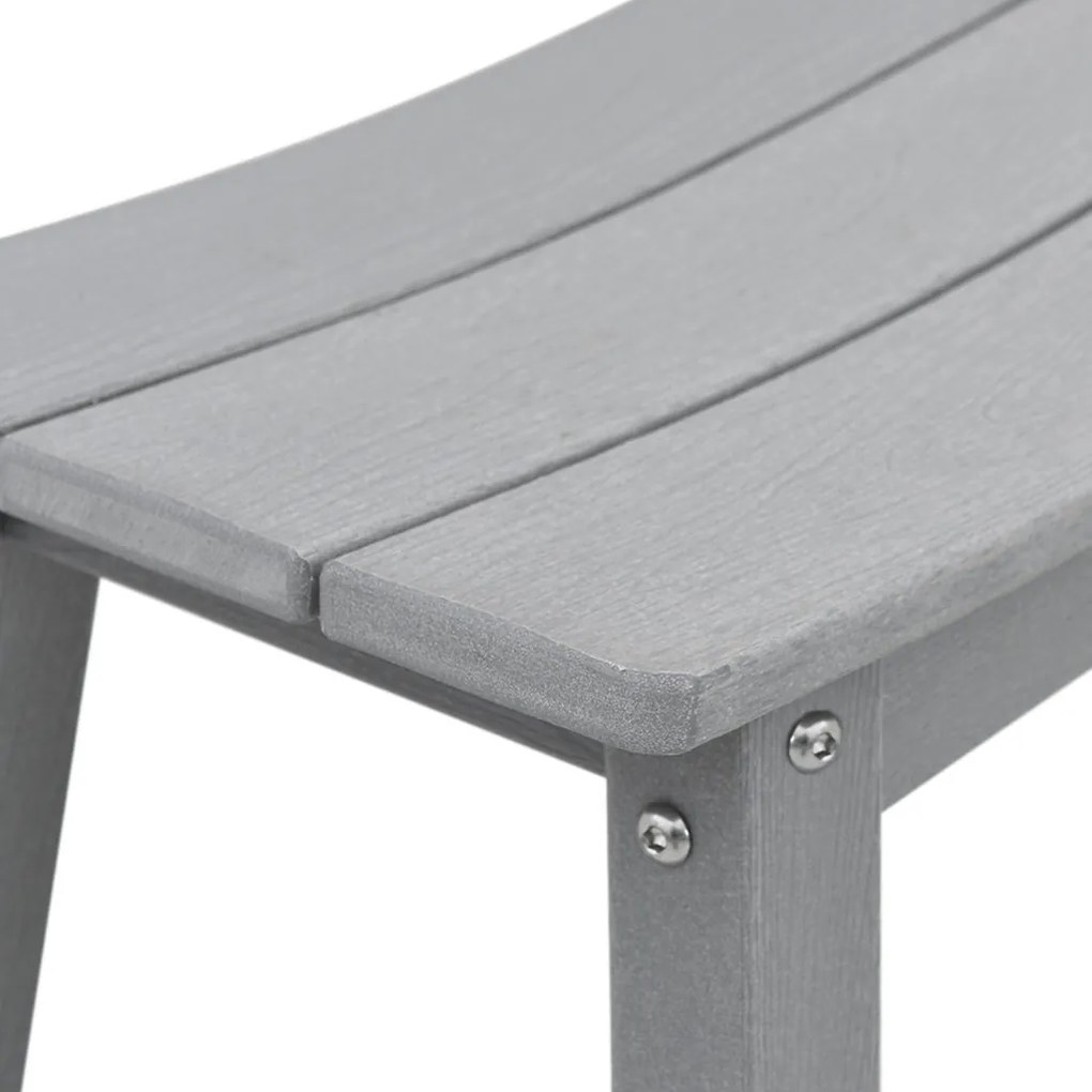Bárszékek 2 db Világosszürke HDPE