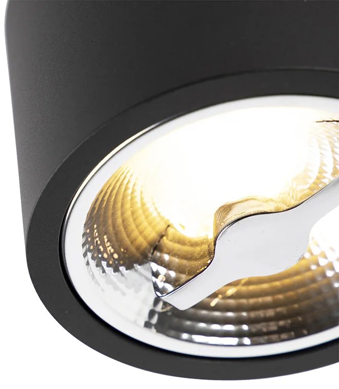 Modern mennyezeti spotlámpa fekete AR111 LED-del - Expert