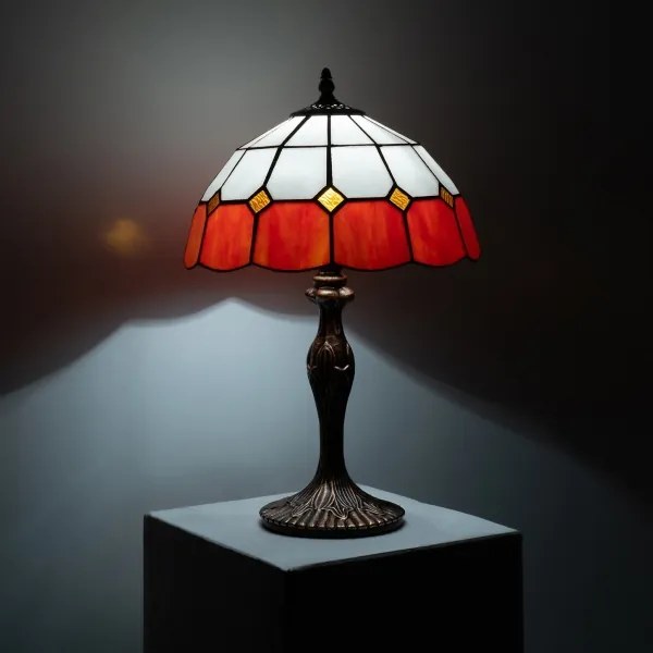 Brilagi - Tiffany vitrázs asztali lámpa SIENNA 1xE27/60W/230V