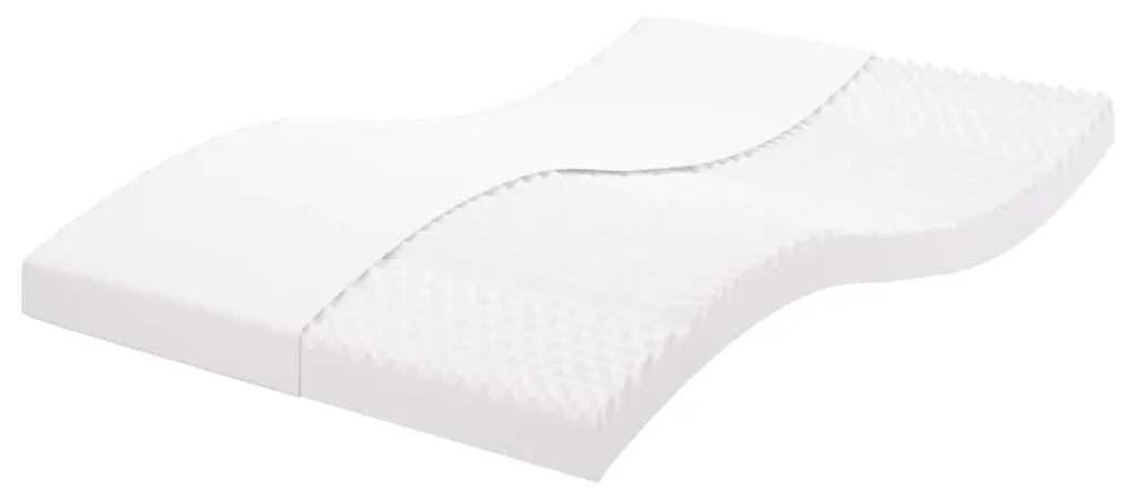 fehér 7 zónás 20 ILD keménységű habmatrac 140 x 210 cm