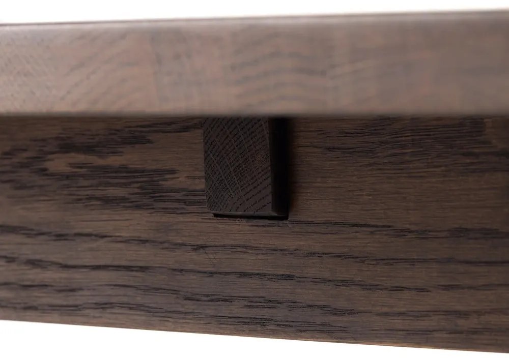 Barna bővíthető étkezőasztal 95x180 cm Arun – Unique Furniture