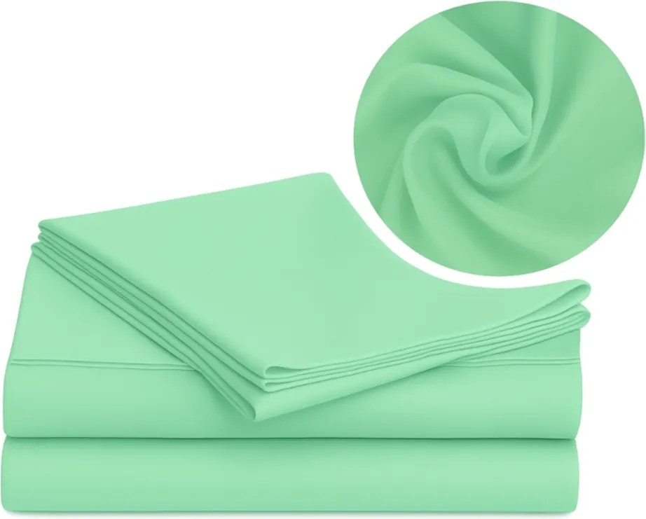 160x210 cm-es hagyományos, gumiszalag nélküli pamut lepedő kék