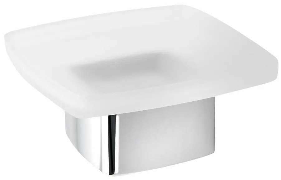 GEDY 545113 Lounge szappanadagoló állványra, tejes üveg/króm