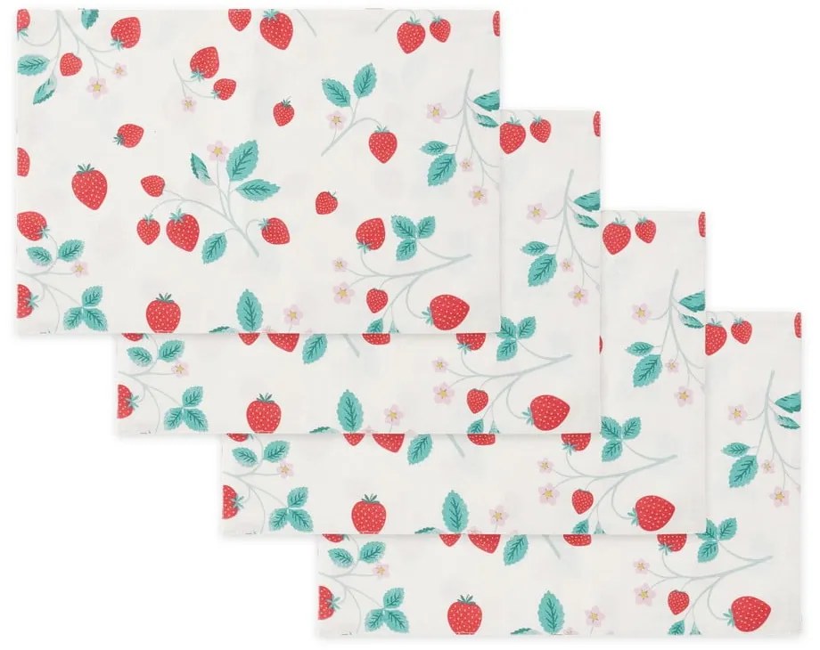 Tányéralátét szett 4 db-os 30x46 cm Strawberry Garden – Catherine Lansfield