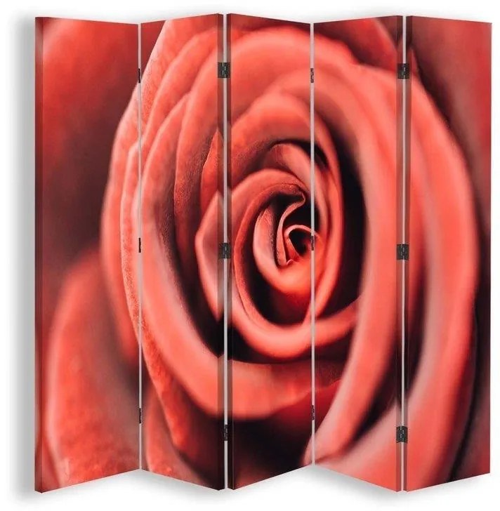 Gario Paraván Rózsa virág makro méretarányban Méret: 180 x 170 cm, Kivitelezés: Klasszikus paraván