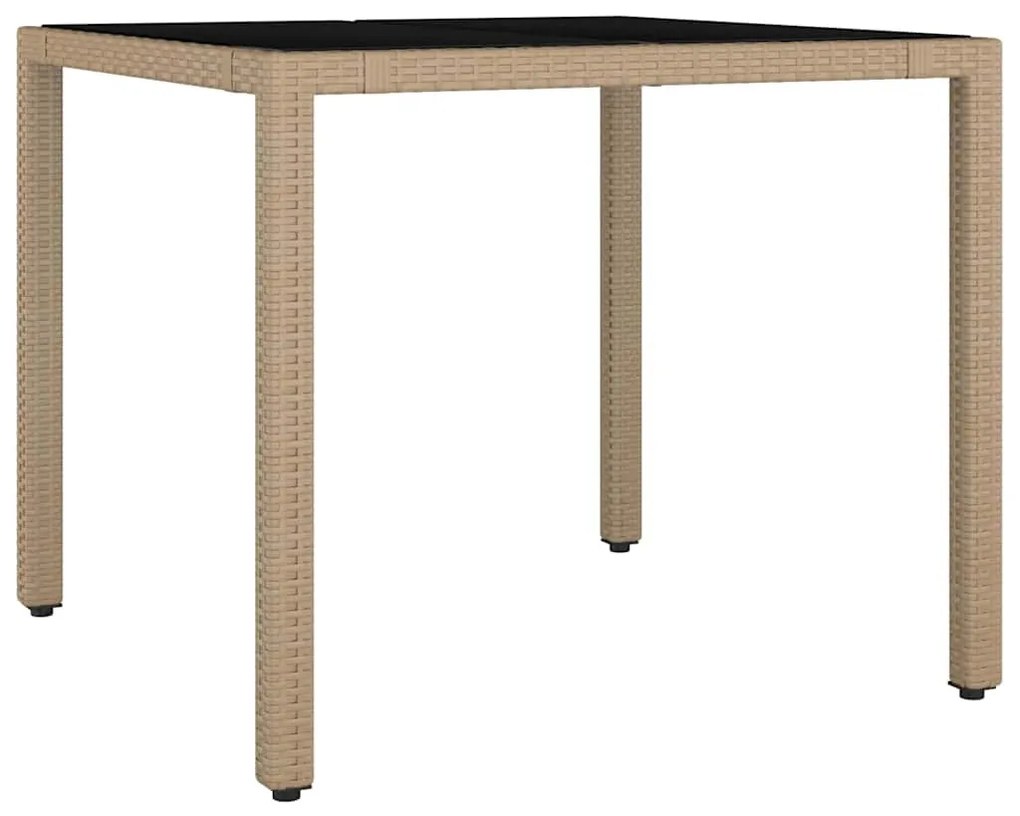 3 részes barna polyrattan kerti bisztrógarnitúra párnákkal