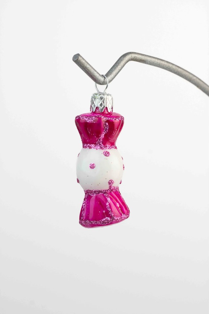 Karácsonyfadísz üvegből Candy