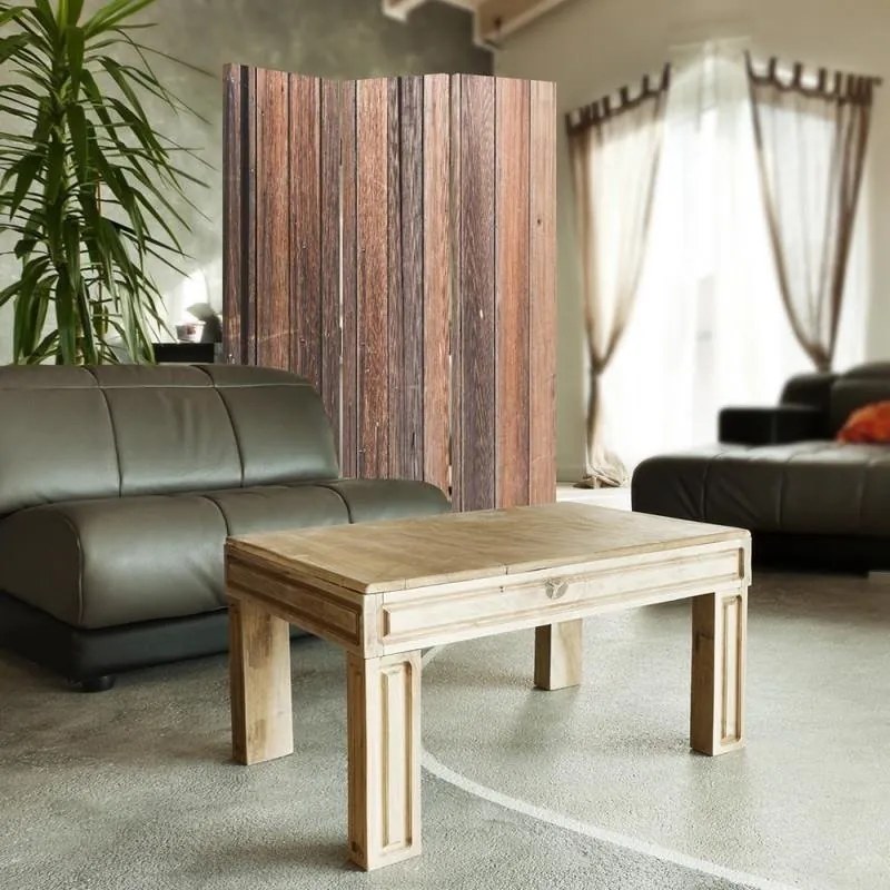 Gario Paraván Barna deszkák Méret: 145 x 170 cm, Kivitelezés: Klasszikus paraván