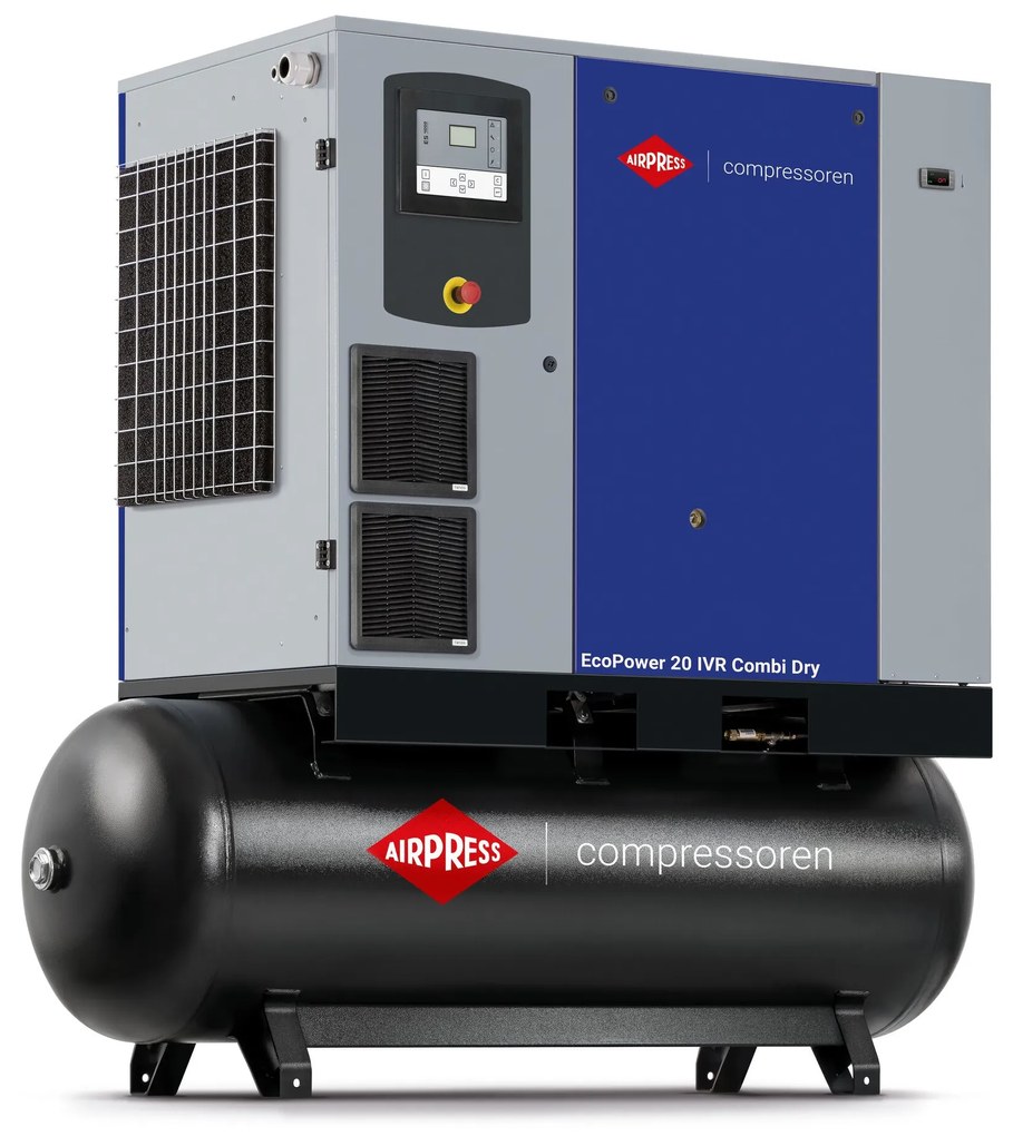Csavarkompresszor EcoPower 20D IVR Combi Dry 13 bar 20 LE/15 kW 816 - 2880 l/min 500 l 36679520-IVR