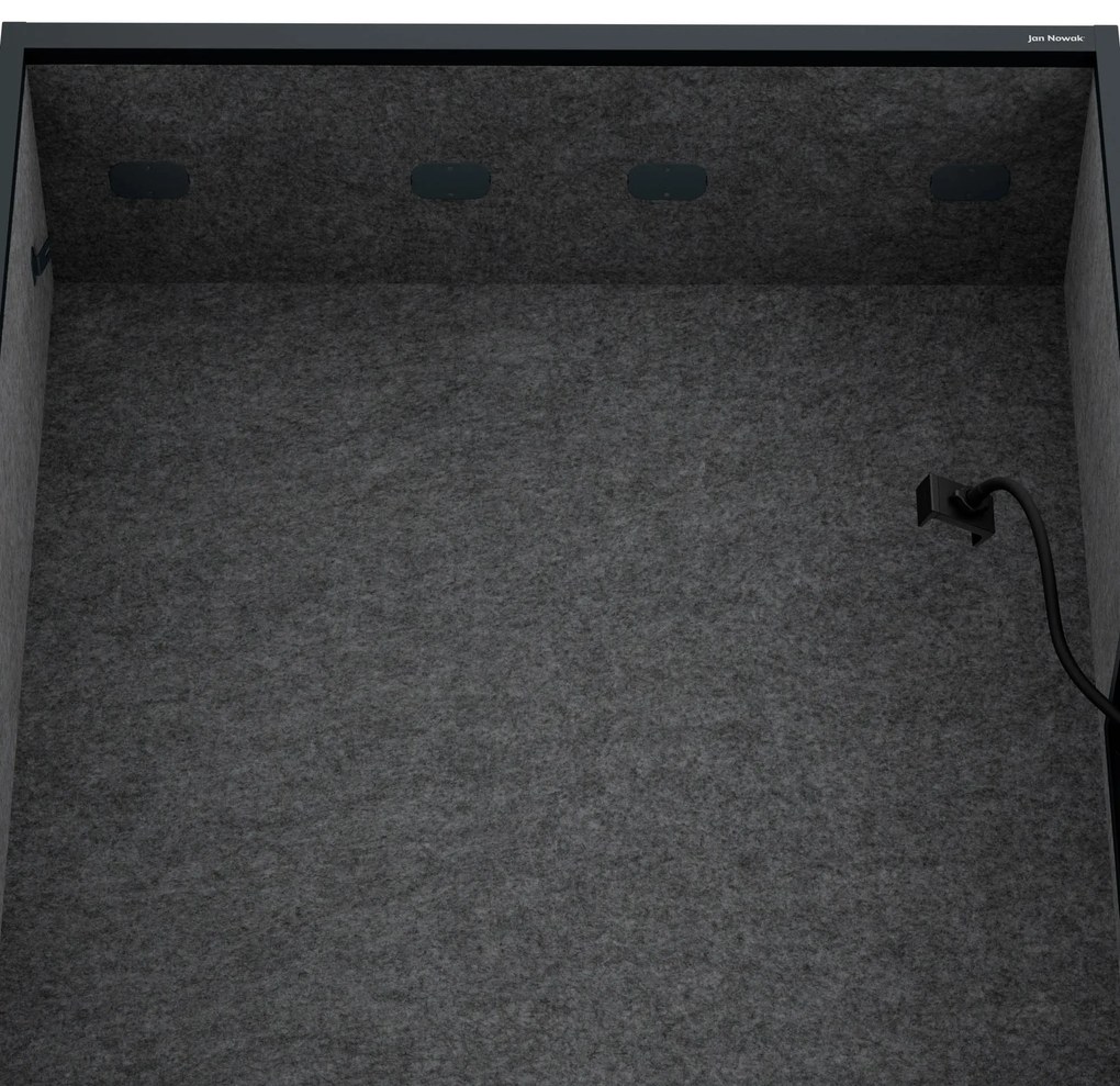 Sally 1150mm korpus Antracytowy - siedzisko Ciemnoszary