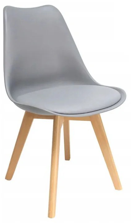 Étkezőszék Oslo/Mark - szürke/natúr láb