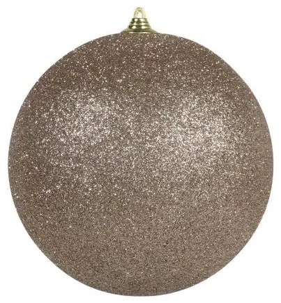 Óriás karácsonyi gömb 25 cm pezsgő glitteres