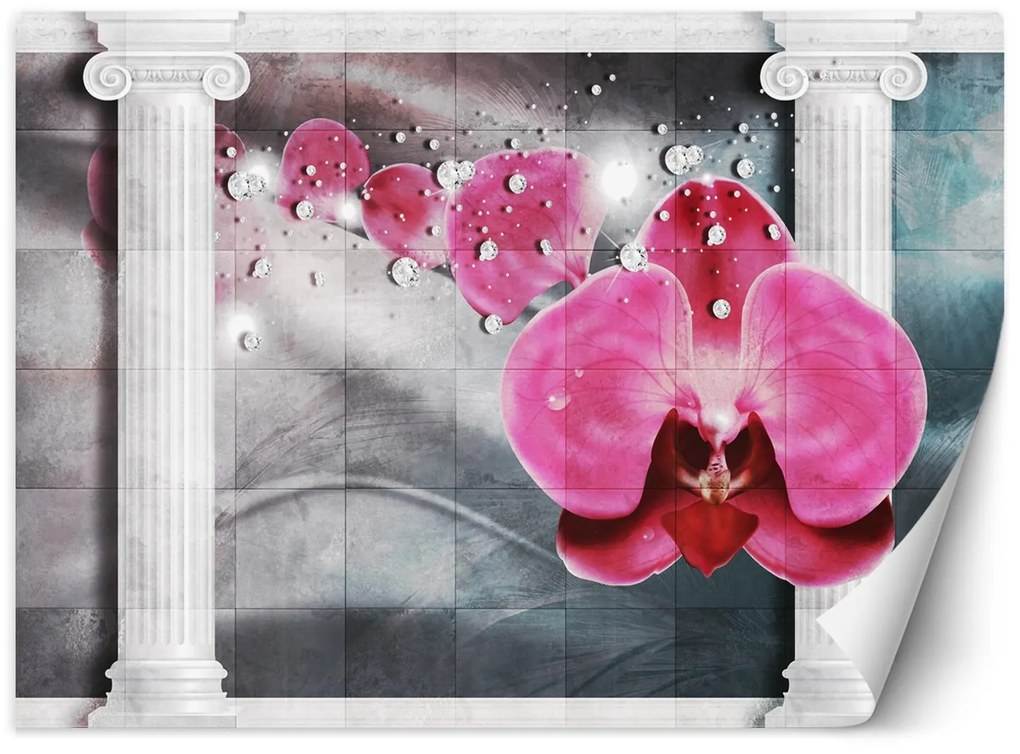 Gario Fotótapéta Rózsaszín orchidea virág Anyag: Vlies, Méret: 150 x 105 cm