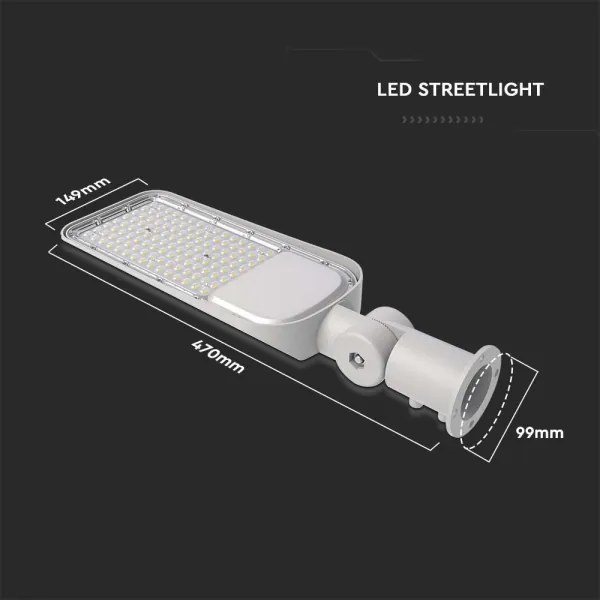 LED utcai lámpa SAMSUNG CHIP LED/50W/230V 6500K IP65 szürke