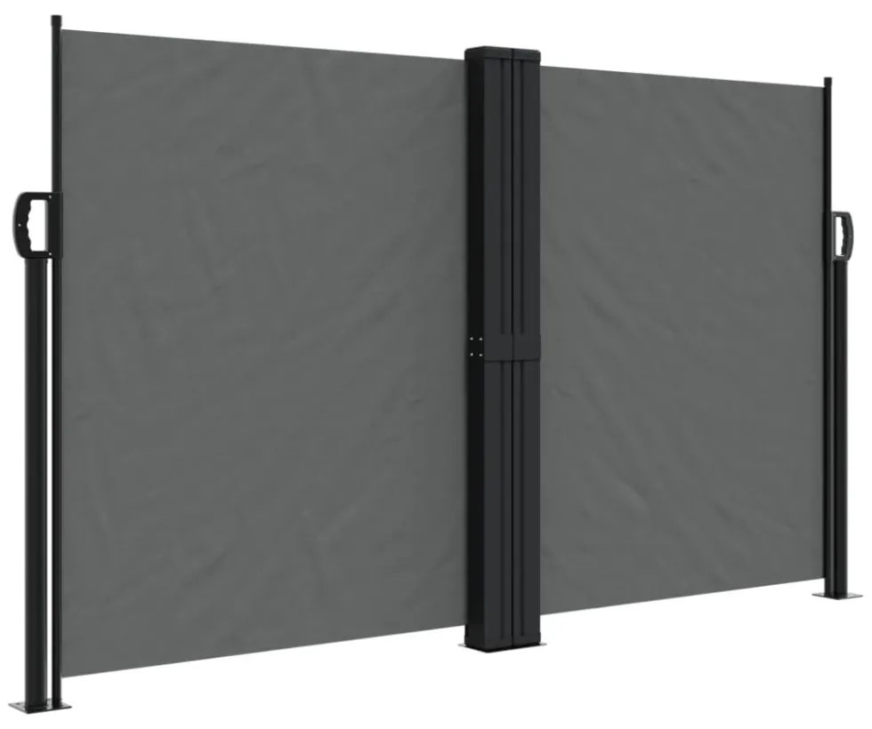 antracitszürke behúzható oldalsó napellenző 140x1200 cm