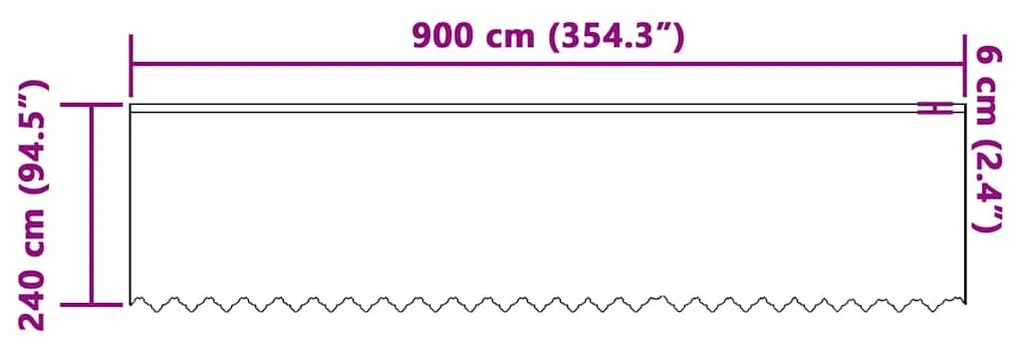 Függönyök függönyökkel Virágos Fehér 900 x 240 cm Poliészter