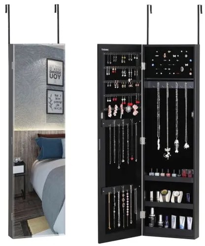 Casaria® Ékszerdoboz szekrény 31,5x9x110 cm